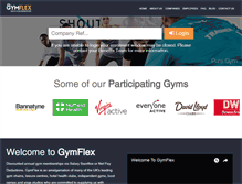 Tablet Screenshot of gymflex.co.uk